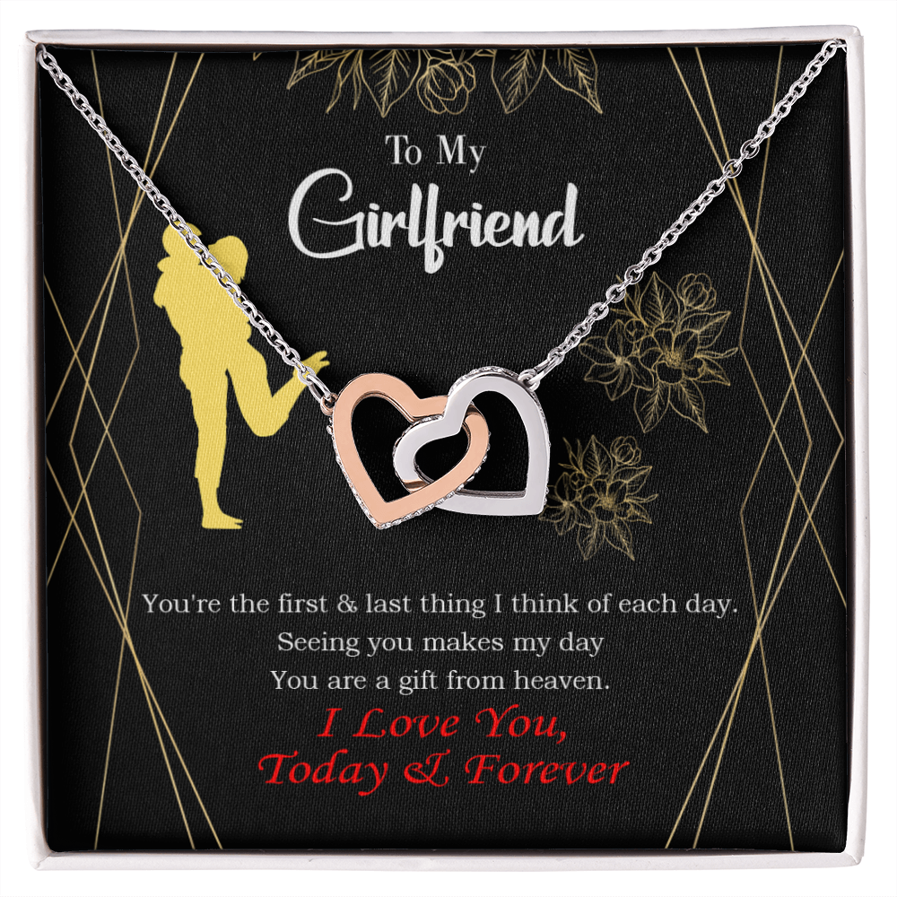 To My Girlfriend You Make my Day Inseparable Necklace-Express Your Love Gifts