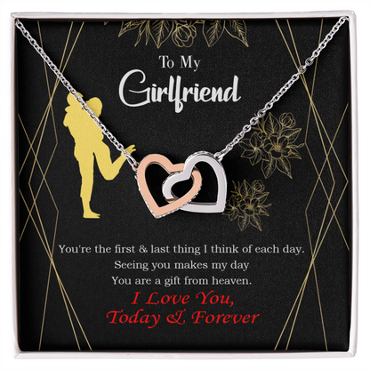 To My Girlfriend You Make my Day Inseparable Necklace-Express Your Love Gifts