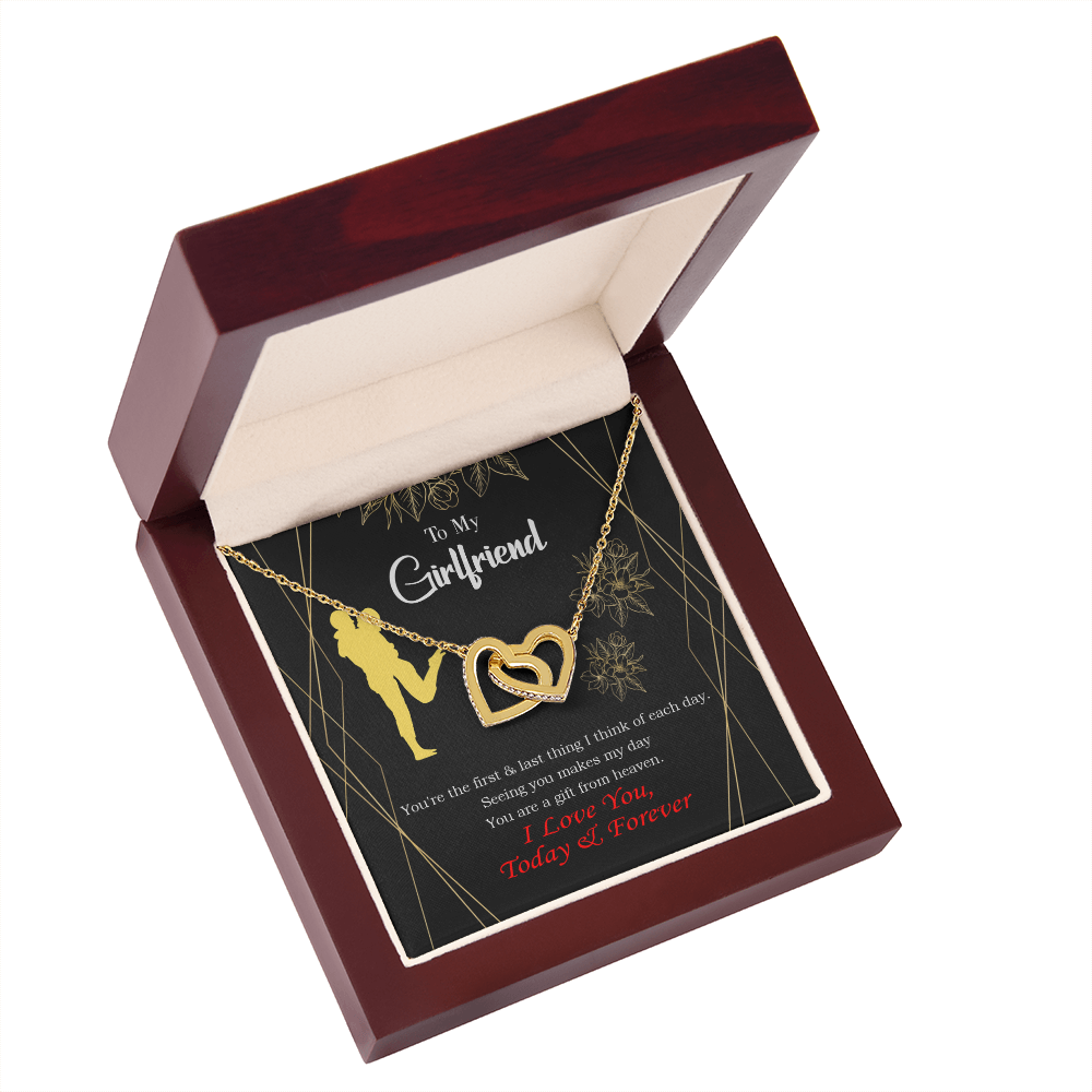 To My Girlfriend You Make my Day Inseparable Necklace-Express Your Love Gifts