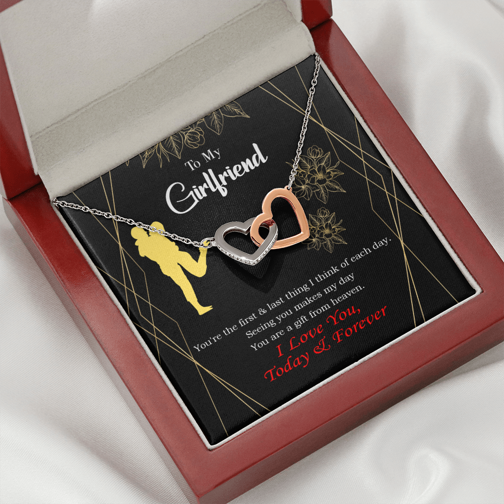To My Girlfriend You Make my Day Inseparable Necklace-Express Your Love Gifts