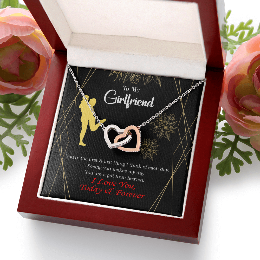 To My Girlfriend You Make my Day Inseparable Necklace-Express Your Love Gifts
