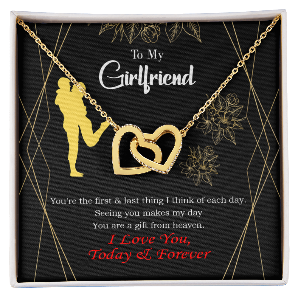To My Girlfriend You Make my Day Inseparable Necklace-Express Your Love Gifts
