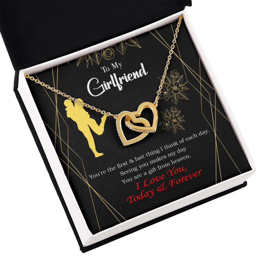 To My Girlfriend You Make my Day Inseparable Necklace-Express Your Love Gifts
