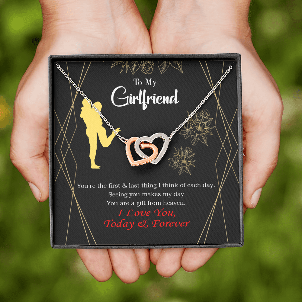 To My Girlfriend You Make my Day Inseparable Necklace-Express Your Love Gifts