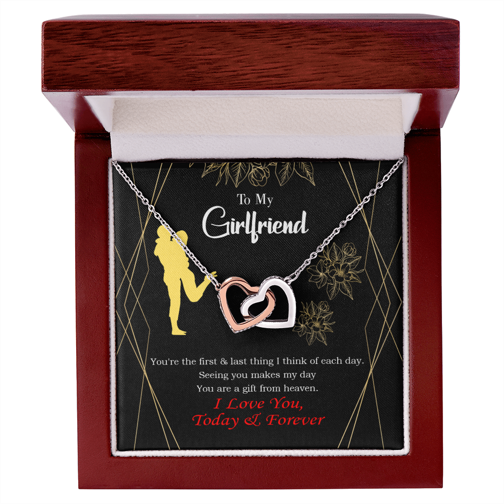 To My Girlfriend You Make my Day Inseparable Necklace-Express Your Love Gifts