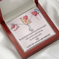 To My Girlfriend You Matter Most Alluring Ribbon Necklace Message Card-Express Your Love Gifts