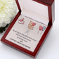 To My Girlfriend You Matter Most Alluring Ribbon Necklace Message Card-Express Your Love Gifts