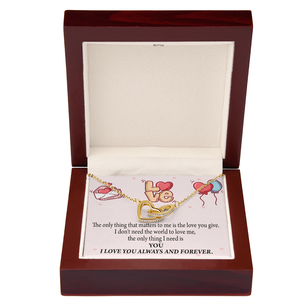 To My Girlfriend You Matter Most Inseparable Necklace-Express Your Love Gifts