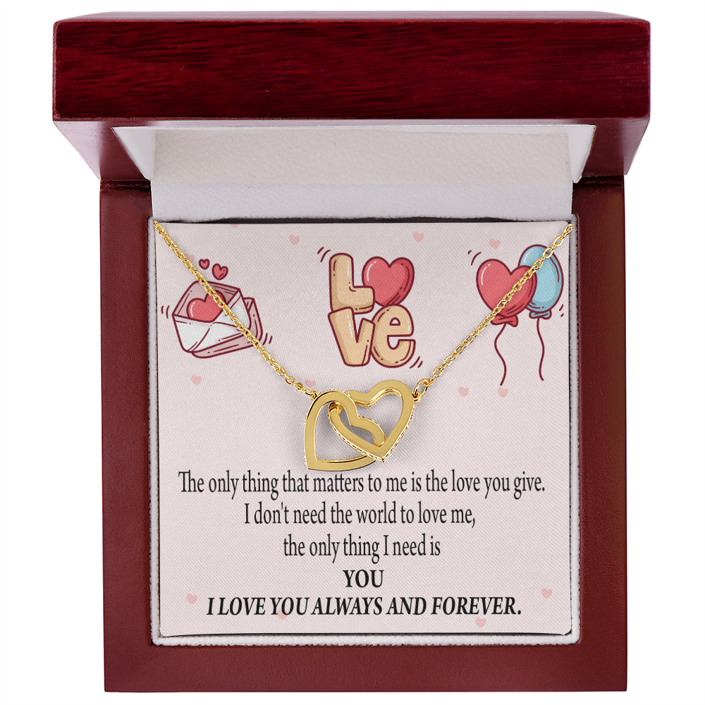To My Girlfriend You Matter Most Inseparable Necklace-Express Your Love Gifts