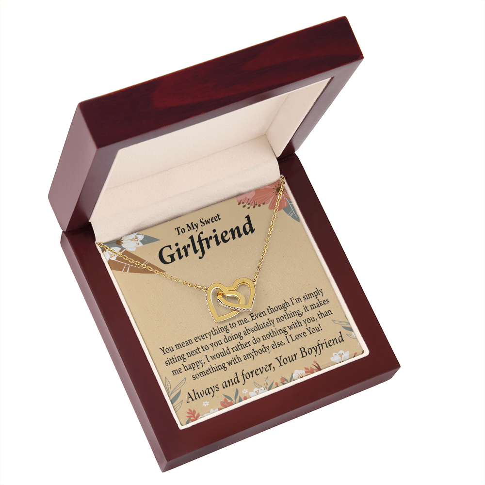 To My Girlfriend You Mean Everything To Me Inseparable Necklace-Express Your Love Gifts