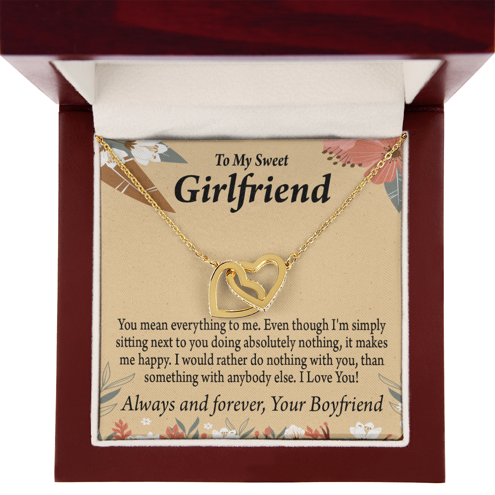 To My Girlfriend You Mean Everything To Me Inseparable Necklace-Express Your Love Gifts