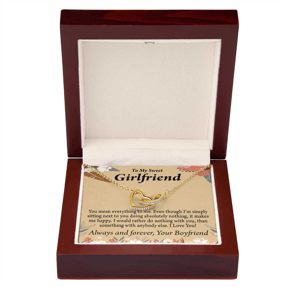 To My Girlfriend You Mean Everything To Me Inseparable Necklace-Express Your Love Gifts