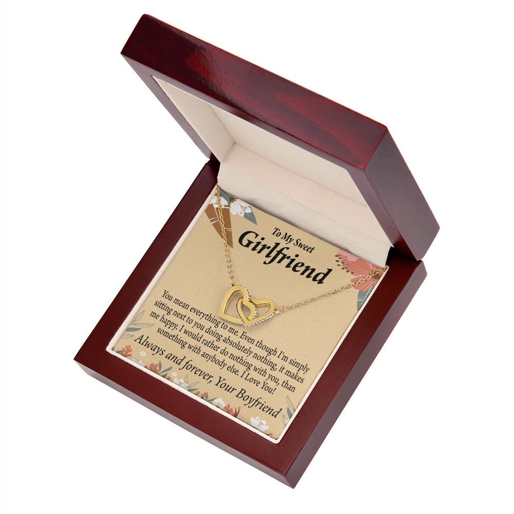 To My Girlfriend You Mean Everything To Me Inseparable Necklace-Express Your Love Gifts