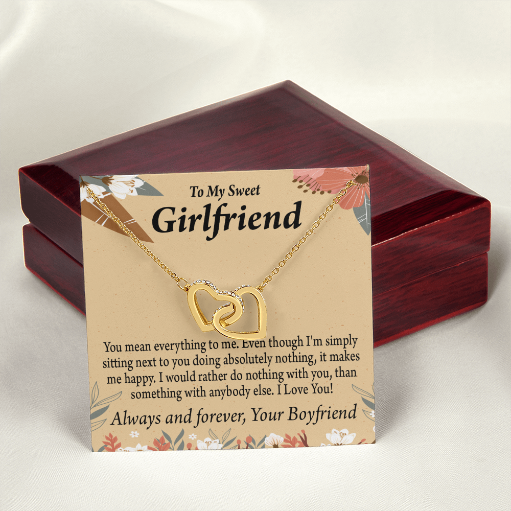 To My Girlfriend You Mean Everything To Me Inseparable Necklace-Express Your Love Gifts