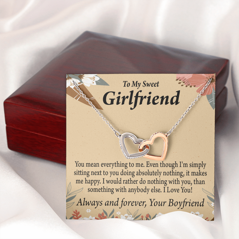 To My Girlfriend You Mean Everything To Me Inseparable Necklace-Express Your Love Gifts
