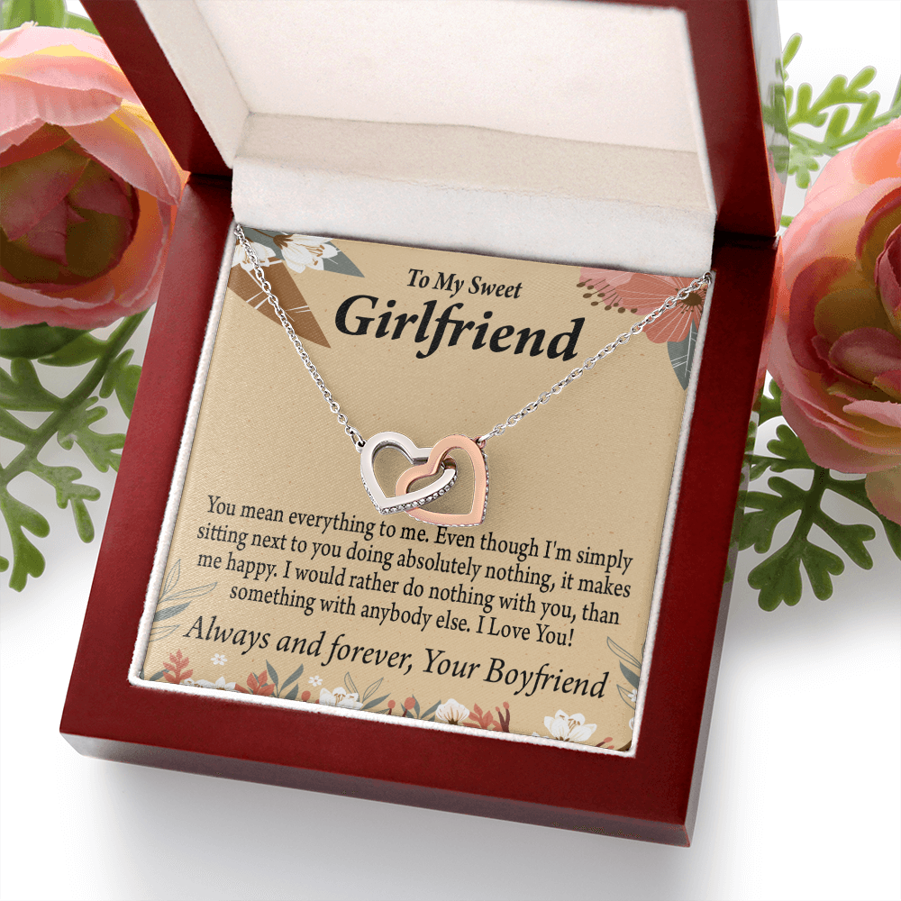 To My Girlfriend You Mean Everything To Me Inseparable Necklace-Express Your Love Gifts