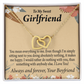 To My Girlfriend You Mean Everything To Me Inseparable Necklace-Express Your Love Gifts