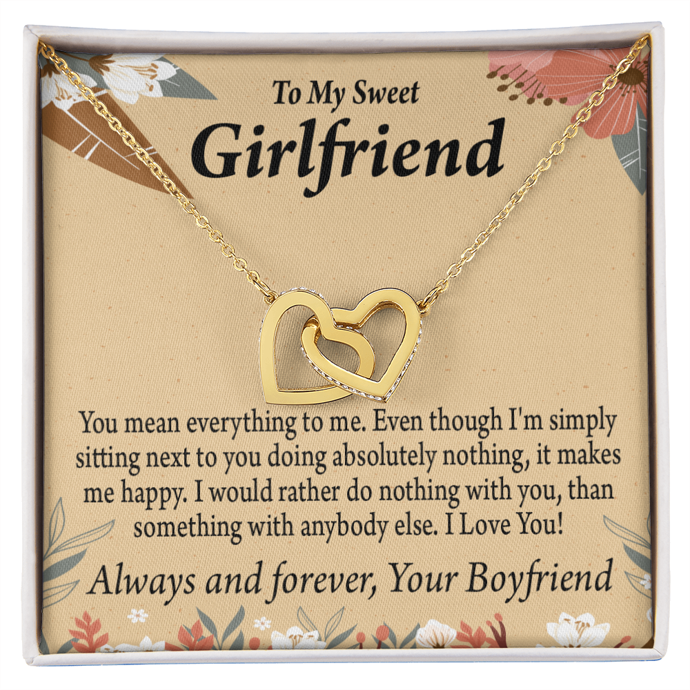 To My Girlfriend You Mean Everything To Me Inseparable Necklace-Express Your Love Gifts