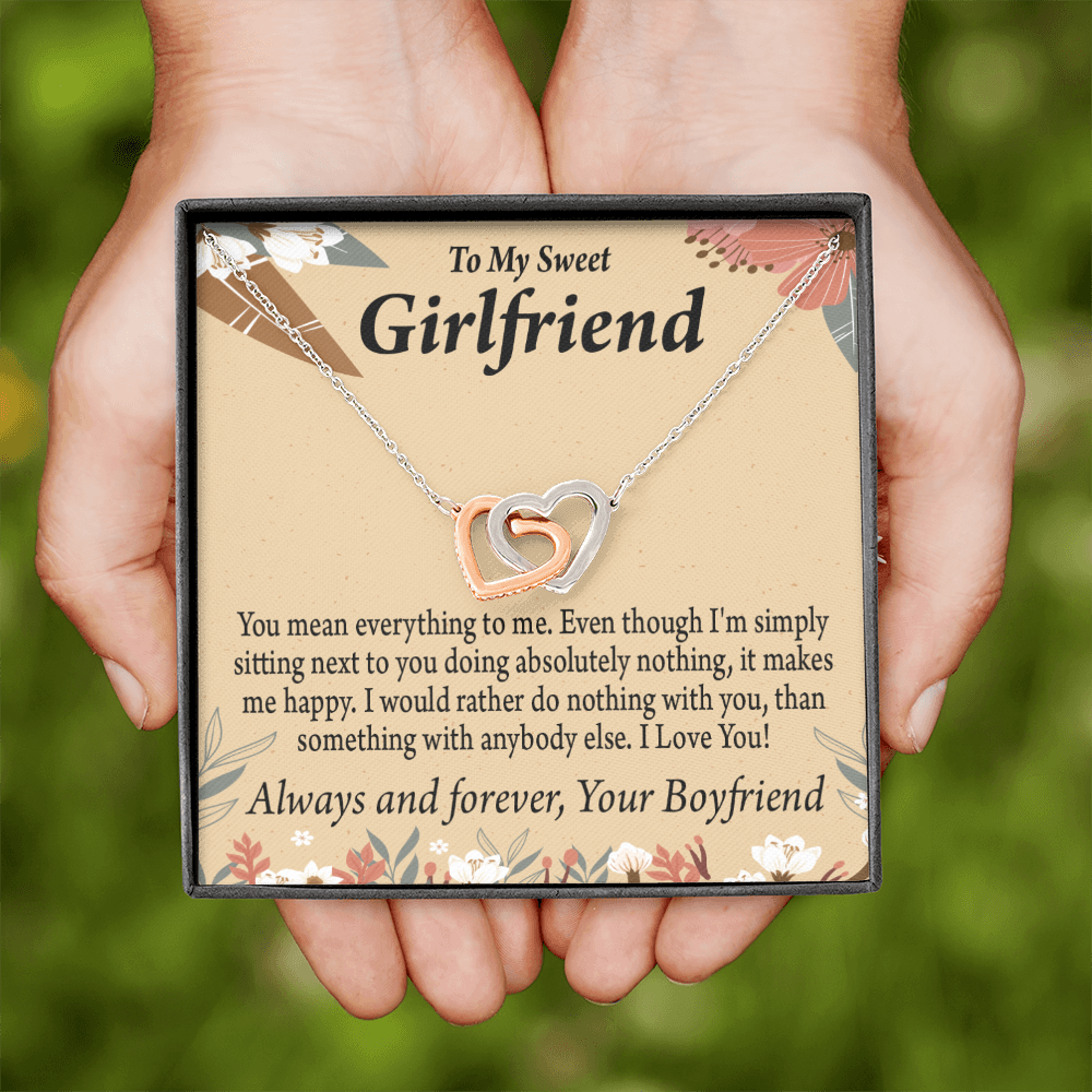 To My Girlfriend You Mean Everything To Me Inseparable Necklace-Express Your Love Gifts