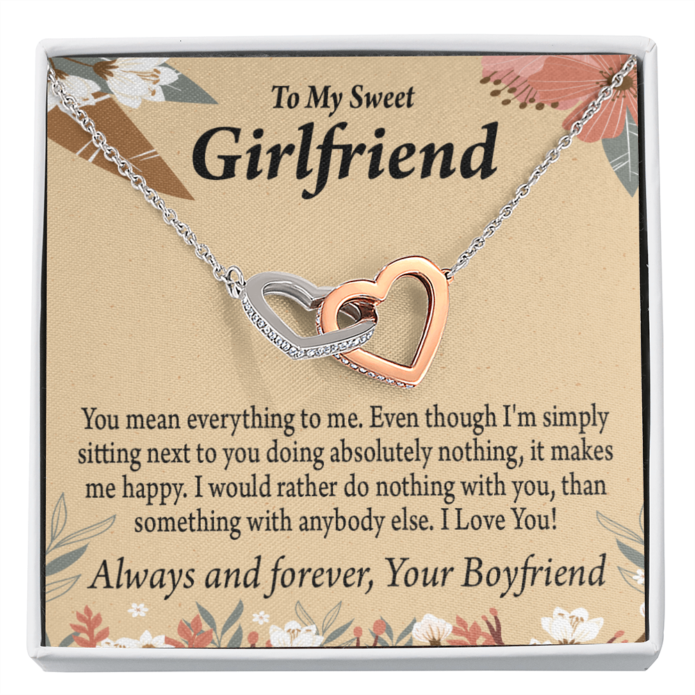 To My Girlfriend You Mean Everything To Me Inseparable Necklace-Express Your Love Gifts