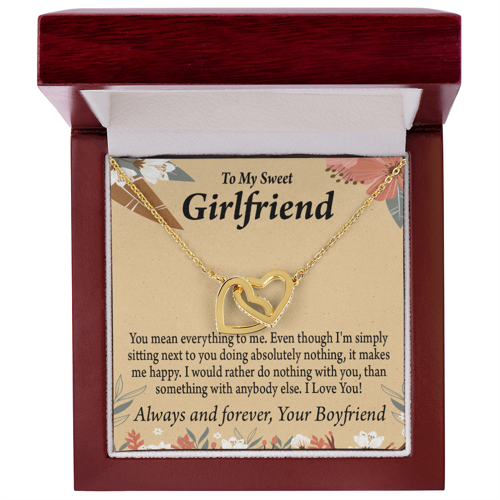To My Girlfriend You Mean Everything To Me Inseparable Necklace-Express Your Love Gifts