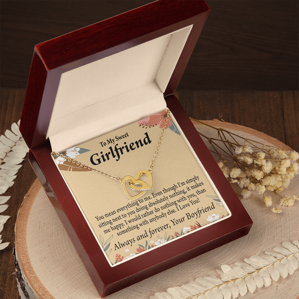 To My Girlfriend You Mean Everything To Me Inseparable Necklace-Express Your Love Gifts