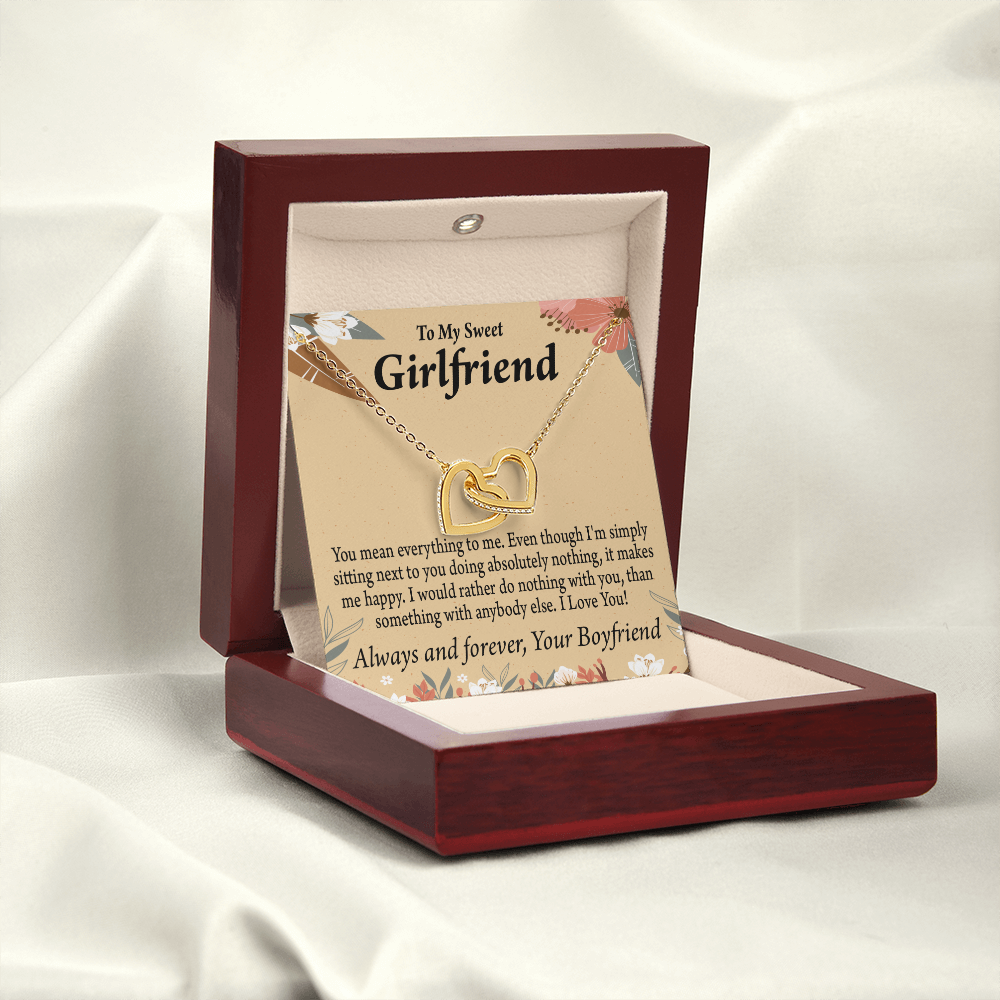 To My Girlfriend You Mean Everything To Me Inseparable Necklace-Express Your Love Gifts
