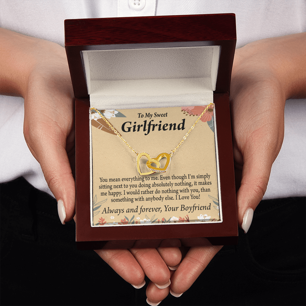 To My Girlfriend You Mean Everything To Me Inseparable Necklace-Express Your Love Gifts