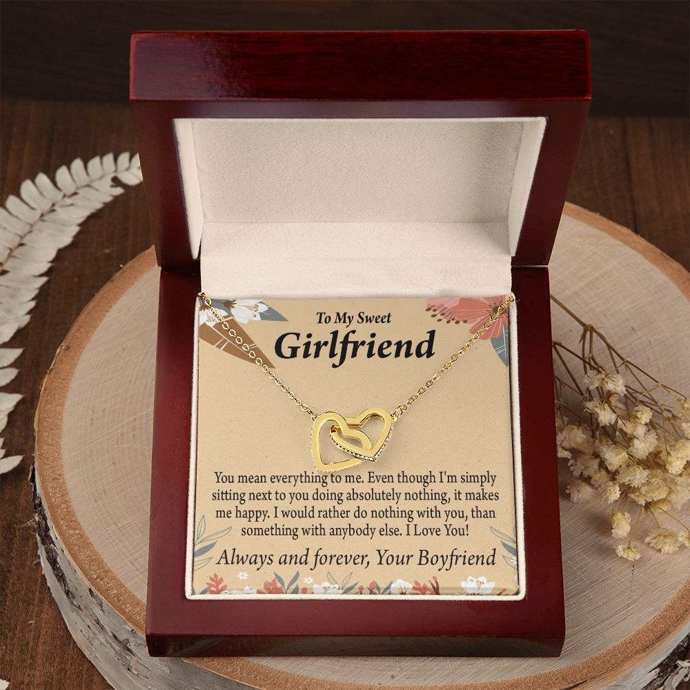 To My Girlfriend You Mean Everything To Me Inseparable Necklace-Express Your Love Gifts