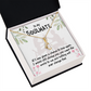 To My Girlfriend You Mean the World Alluring Ribbon Necklace Message Card-Express Your Love Gifts