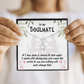 To My Girlfriend You Mean the World Alluring Ribbon Necklace Message Card-Express Your Love Gifts