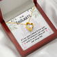 To My Girlfriend You Mean the World Forever Necklace w Message Card-Express Your Love Gifts