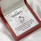 To My Girlfriend You Mean the World Forever Necklace w Message Card-Express Your Love Gifts