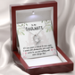 To My Girlfriend You Mean the World Forever Necklace w Message Card-Express Your Love Gifts