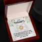 To My Girlfriend You Mean the World Infinity Knot Necklace Message Card-Express Your Love Gifts