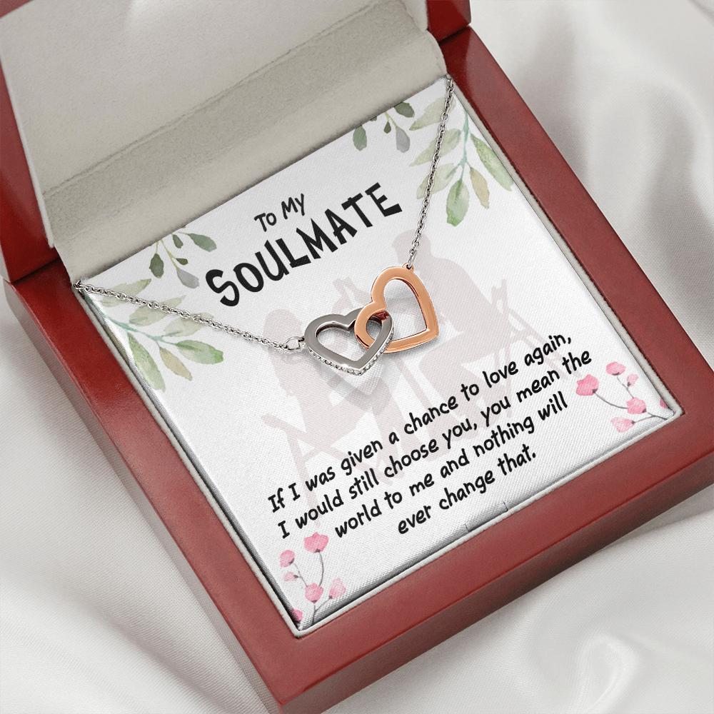 To My Girlfriend You Mean the World to Me Inseparable Necklace-Express Your Love Gifts