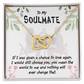 To My Girlfriend You Mean the World to Me Inseparable Necklace-Express Your Love Gifts