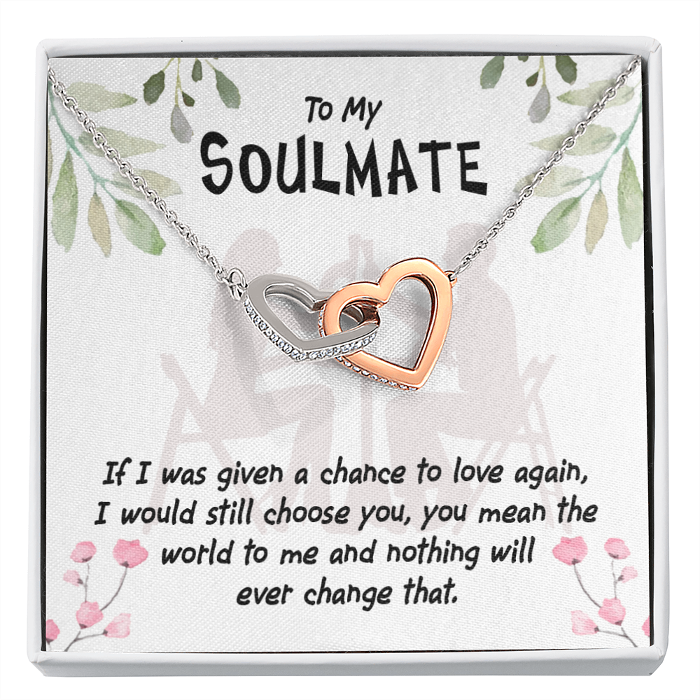 To My Girlfriend You Mean the World to Me Inseparable Necklace-Express Your Love Gifts