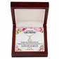 To My Girlfriend Your Special Alluring Ribbon Necklace Message Card-Express Your Love Gifts
