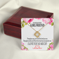 To My Girlfriend Your Special Infinity Knot Necklace Message Card-Express Your Love Gifts