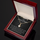 To My Granddaughter Always be Safe Alluring Ribbon Necklace Message Card-Express Your Love Gifts