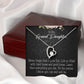 To My Granddaughter Always be Safe Forever Necklace w Message Card-Express Your Love Gifts