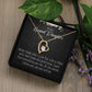 To My Granddaughter Always be Safe Forever Necklace w Message Card-Express Your Love Gifts