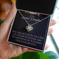 To My Granddaughter Always be Safe Infinity Knot Necklace Message Card-Express Your Love Gifts