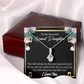 To My Granddaughter Always Little Girl Alluring Ribbon Necklace Message Card-Express Your Love Gifts