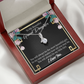 To My Granddaughter Always Little Girl Alluring Ribbon Necklace Message Card-Express Your Love Gifts