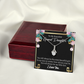 To My Granddaughter Always Little Girl Alluring Ribbon Necklace Message Card-Express Your Love Gifts