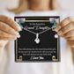 To My Granddaughter Always Little Girl Alluring Ribbon Necklace Message Card-Express Your Love Gifts