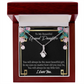 To My Granddaughter Always Little Girl Alluring Ribbon Necklace Message Card-Express Your Love Gifts