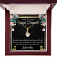 To My Granddaughter Always Little Girl Alluring Ribbon Necklace Message Card-Express Your Love Gifts